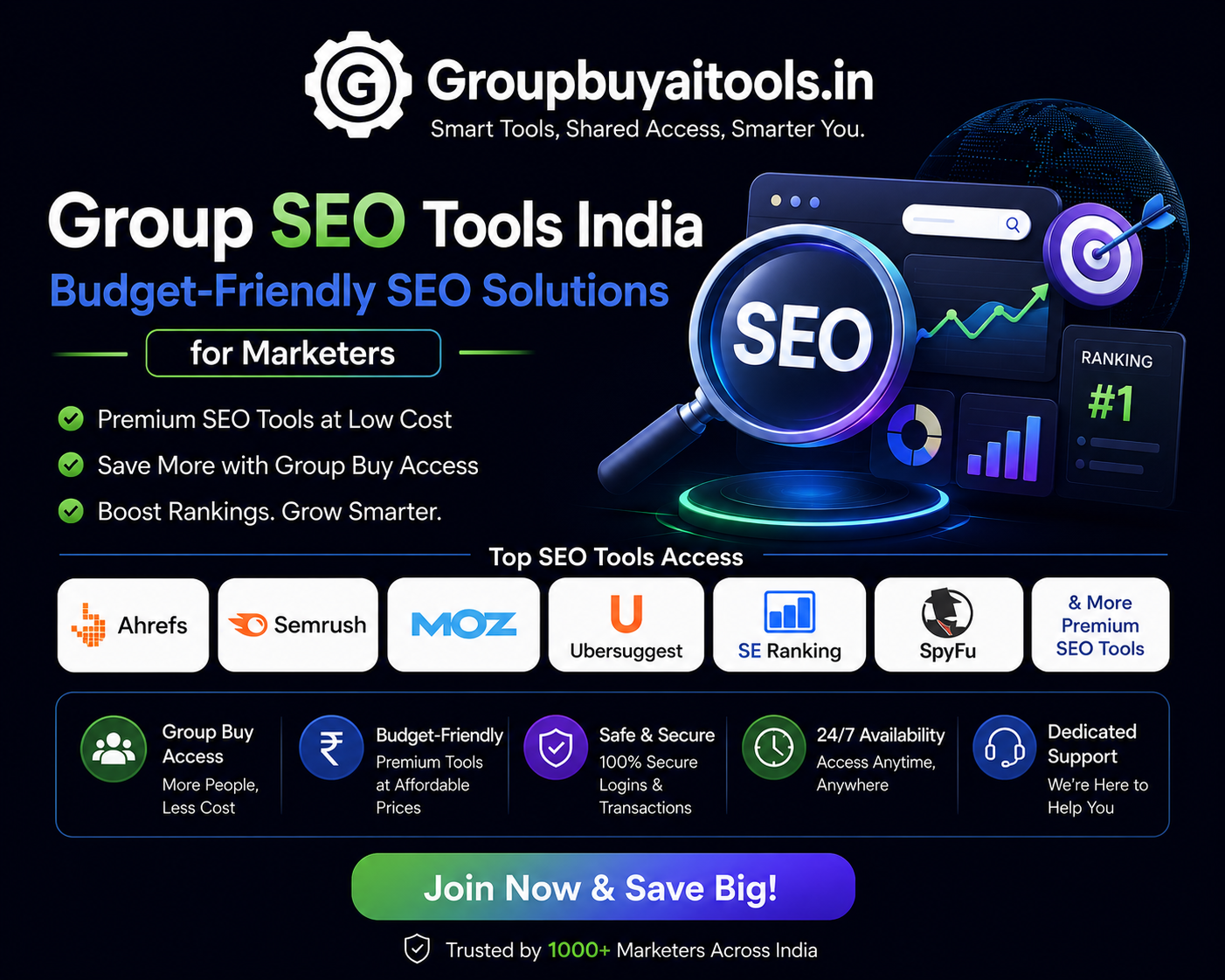 Group SEO Tools India – Budget-Friendly SEO Solutions for Marketers
